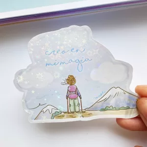 sticker holográfico magia